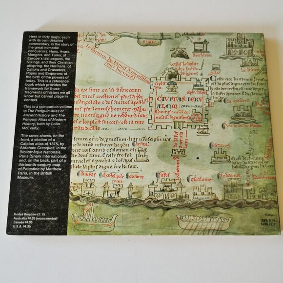 1990s Penguin Book of Medieval History by Colin McEvedy Historical Maps Empires - Picture 4 of 10